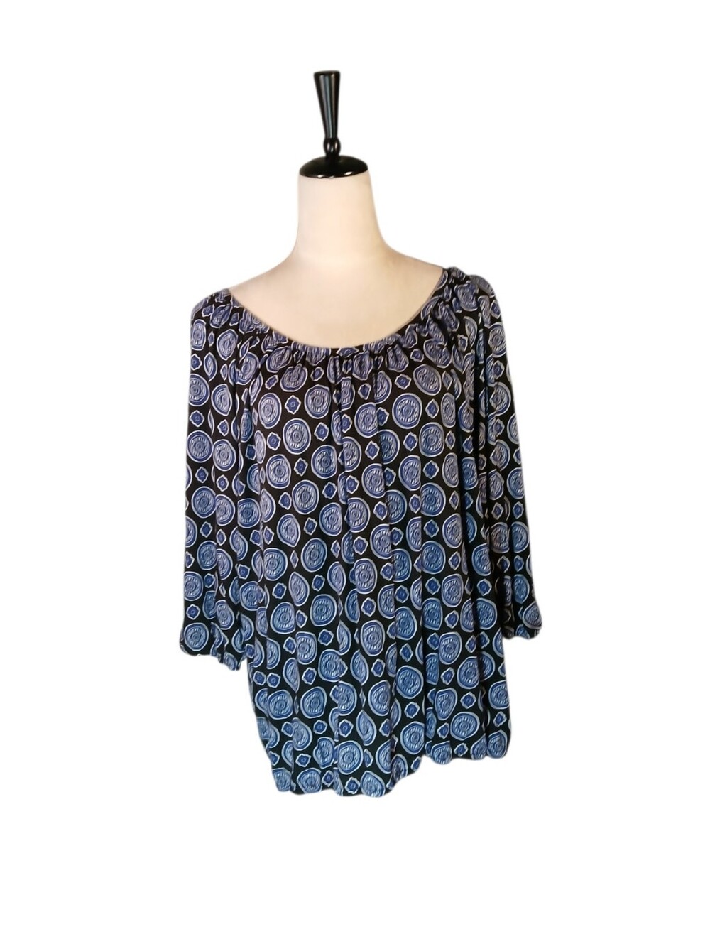 NWT Michael Kors 3/4 Sleeves Peasant Blouse Sz XL